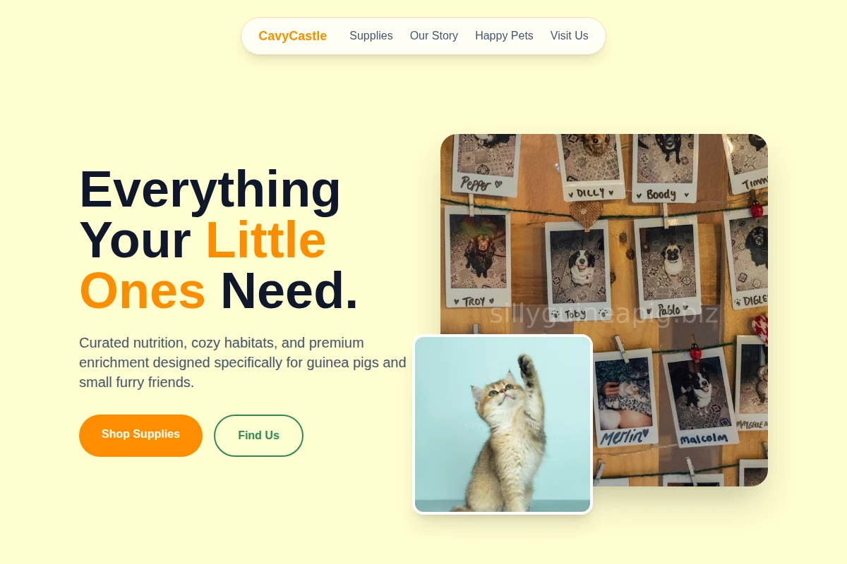 CavyCastle Pet Shop