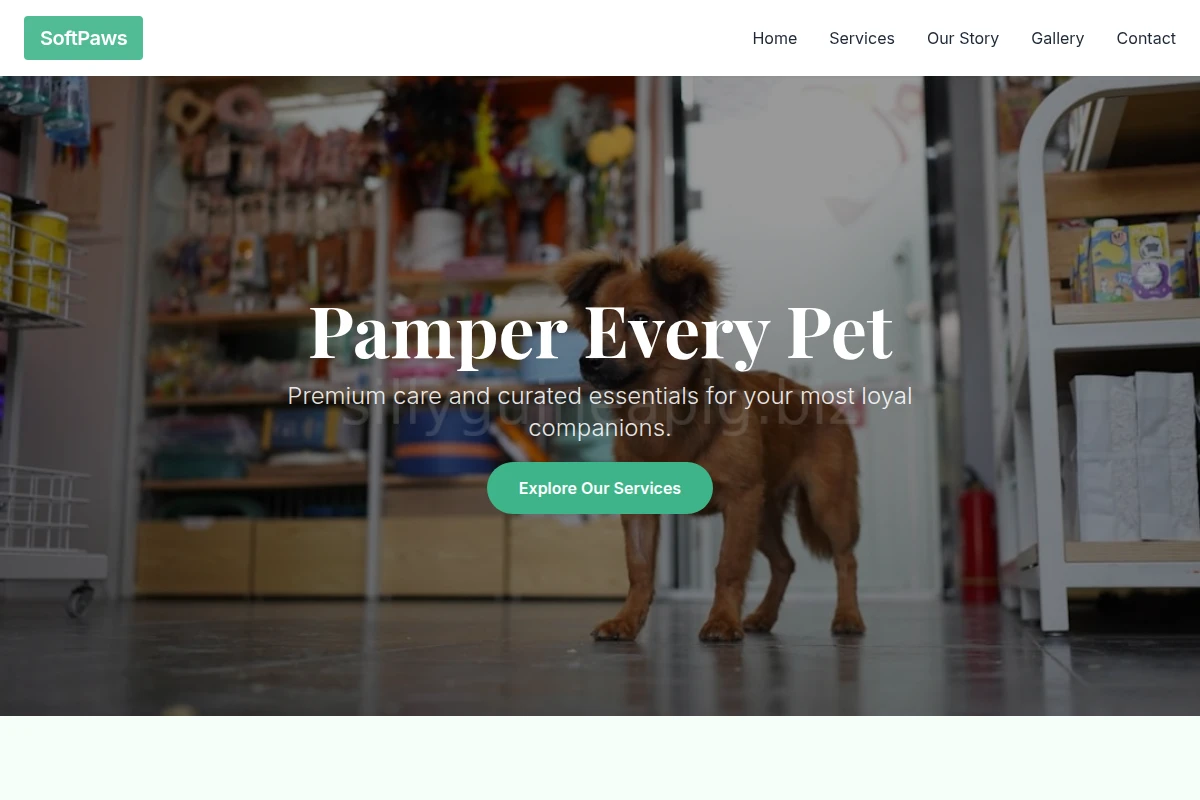 SoftPaws Pet Shop