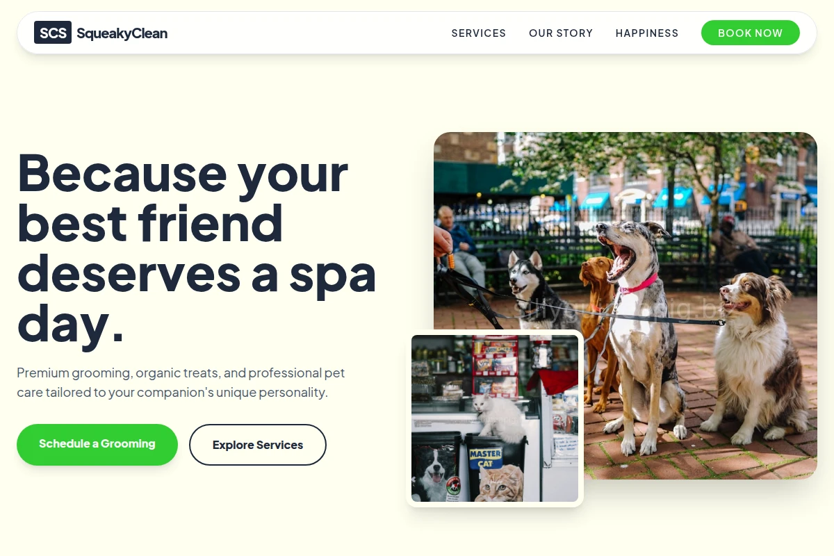 SqueakyClean Pet Shop